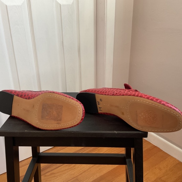 Vince Camuto Red Croc Leather Loafers, Women’s SZ 11 - Picture 4 of 9